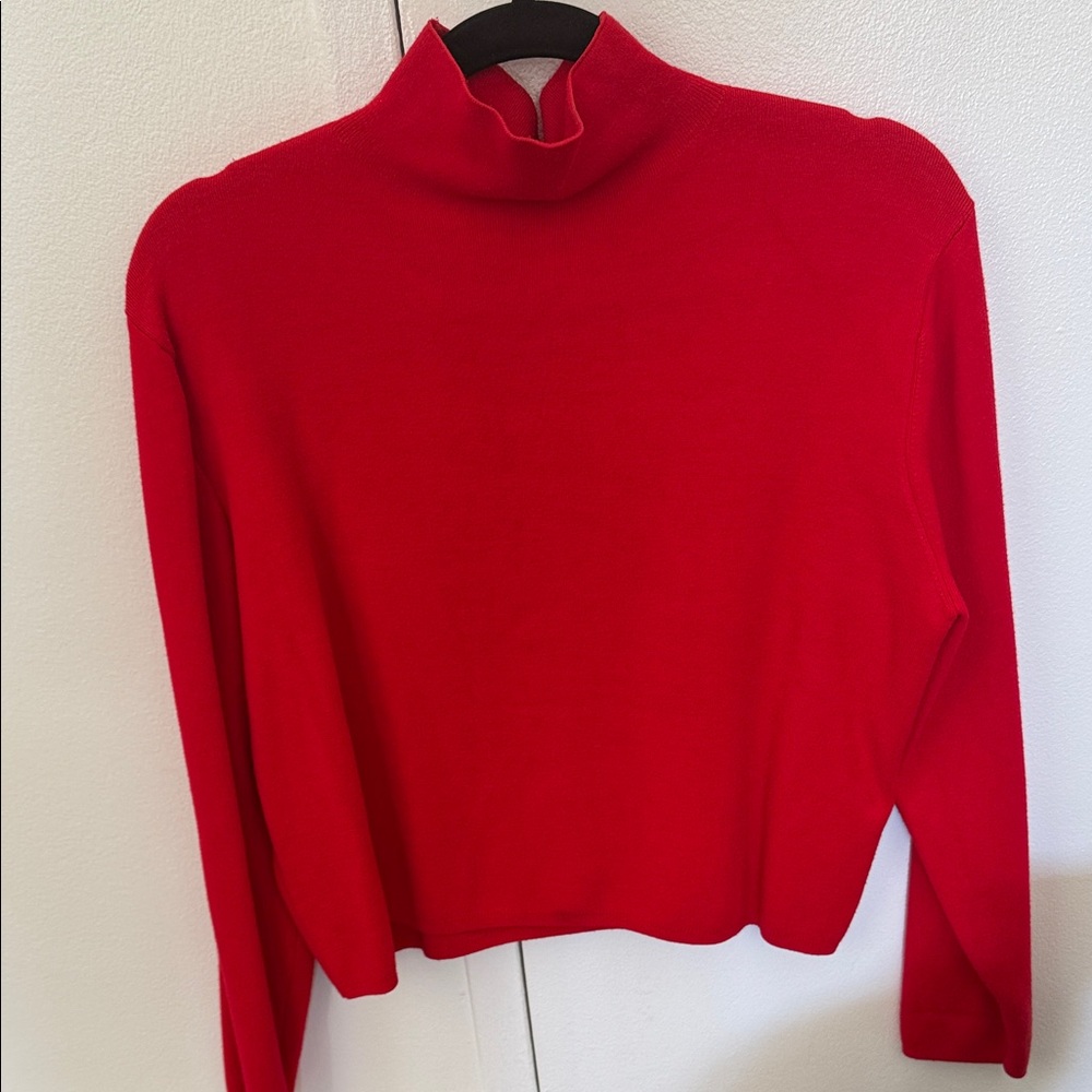& Other Stories Bold Red Turtleneck Sweater